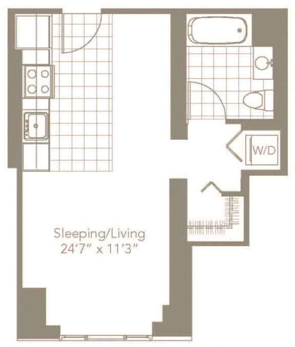 Studio apartment for rent in CT