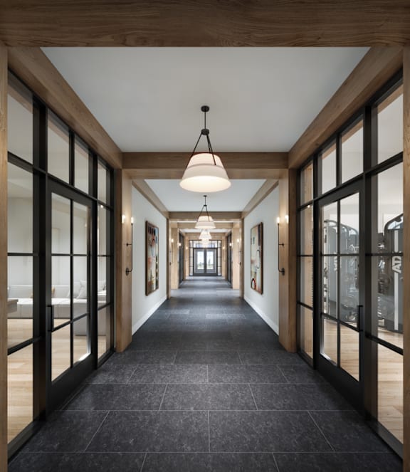 Luxurious Hallway at The Villages at Saugatuck, Connecticut