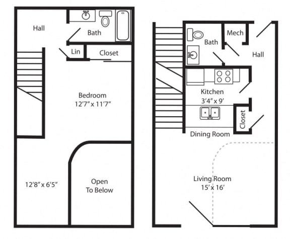 Branched Oak Lake - One Bed Loft, at Lakeview Park, 510 Surfside Drive, Lincoln