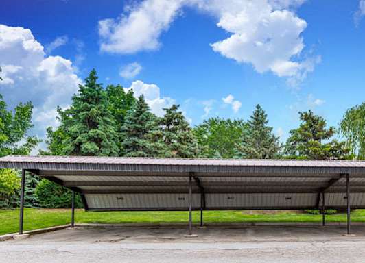 Carports Included with Rent at Lakeside Village Apartments, Clinton Township, Michigan