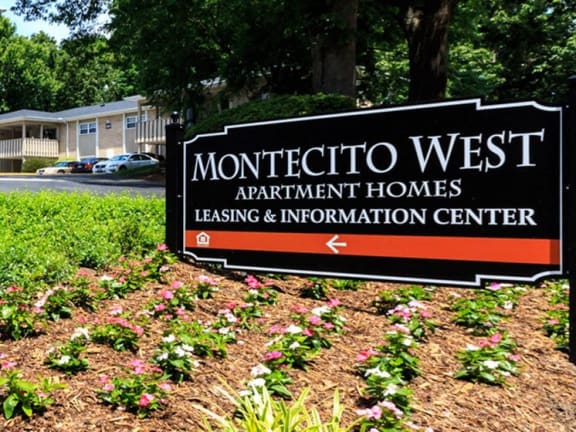 Entrance Sign at Montecito West in Raleigh, 27609