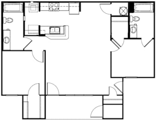 Floor Plan 2 Bedroom