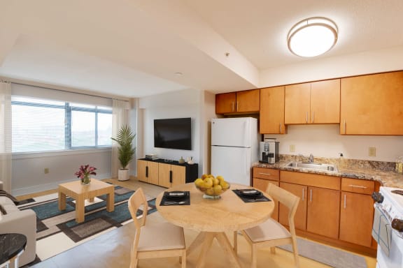Modern studio decorated