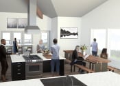 Thumbnail 28 of 31 - Dining together at Commons at Sylvan Canyon Apartments, Portland, Oregon