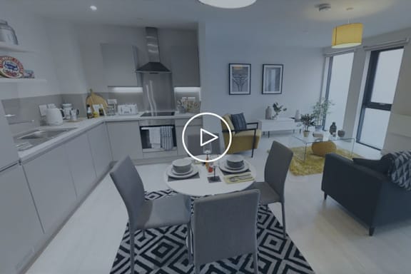 virtual tour 3d tour of a 1 bed apartment at The Trilogy Apartments, Manchester, M15 4RU