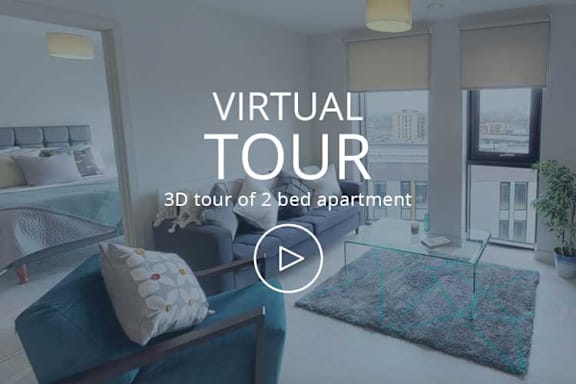 virtual tour 3d tour of a 2 bed apartment at The Trilogy Apartments, Manchester, M15 4RU