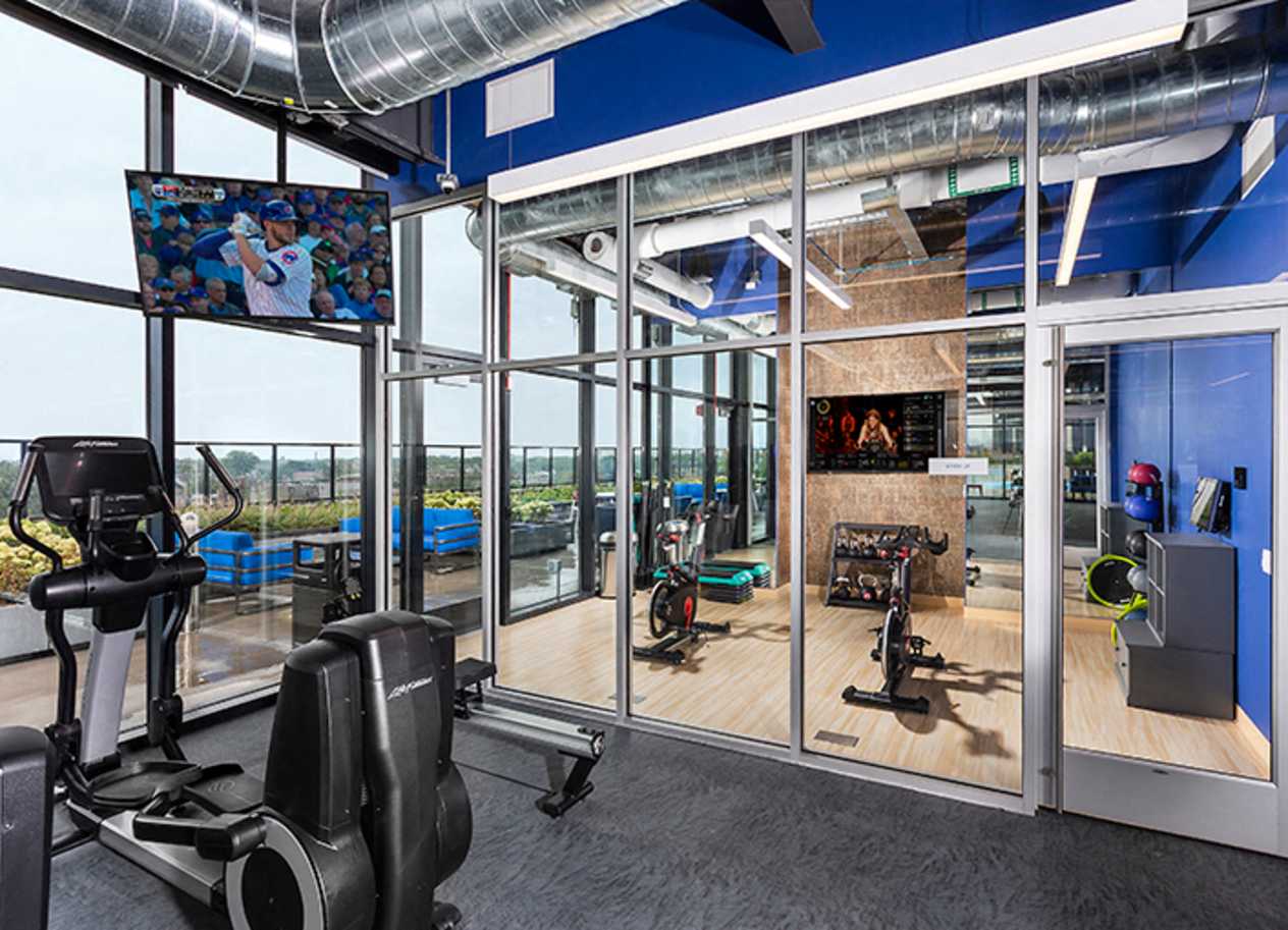 Training Studio at Residences at Addison Clark Apartments, Chicago