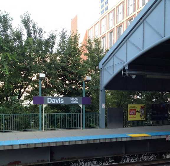 Davis Street Train Stop