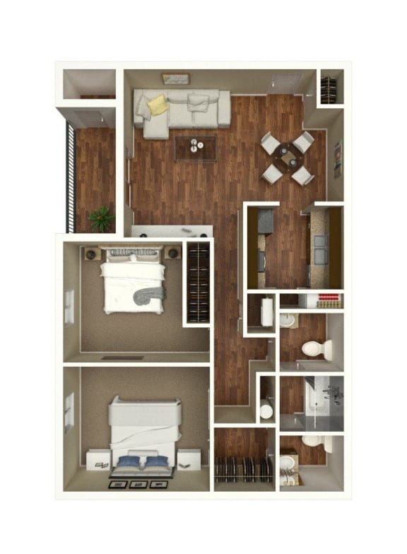 a floor plan of a small apartment