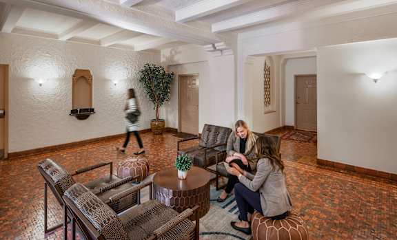 Lobby at The Landing Apartments, Dayton