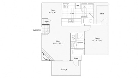 Barclay Floor Plan  at The Township, Kansas City, 64155