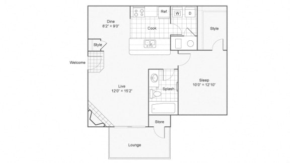 Barclay Floor Plan  at The Township, Kansas City, 64155