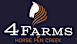 A logo with a horse silhouette and the text "4 FARMS at HORSE PEN CREEK".