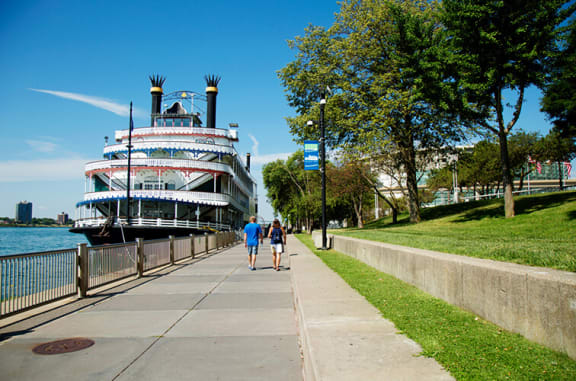 river site at 35W, Detroit