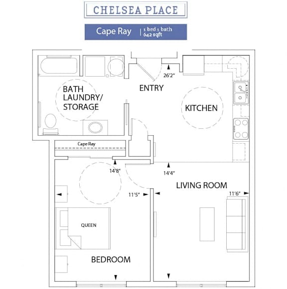 Chelsea Place - 1 Bedroom - Cape Ray