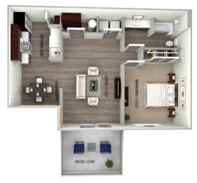 1 bedroom 1 bathroom at Commons at Redwood Creek Apartments, Beaverton
