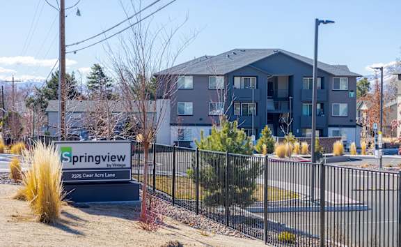 Exterior image of apartment building at Springview by Vintage, Reno, NV, 89512