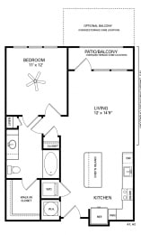 Polk Floor Plan at Berkshire Chapel Hill, North Carolina, 27514