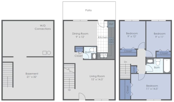 Floor Plan  Two bedroom floorplan layout
