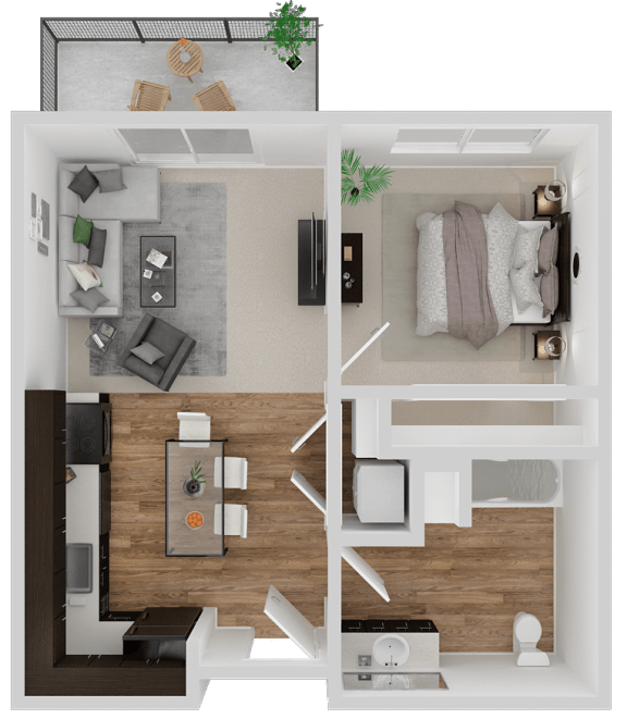 1bedroom Floor Plan