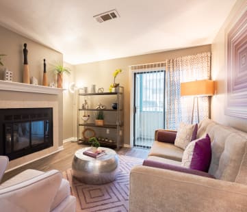 the enclave at homecoming terra vista living roomat Envue Apartments, Bryan, TX, 77802