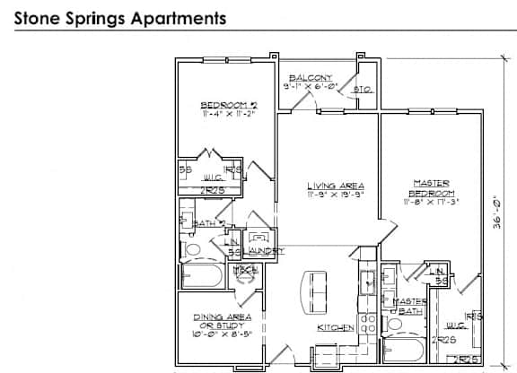 2 BR / 2 BA