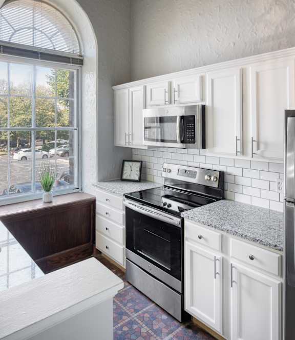 Bright Kitchen at The Landing Apartments, Dayton, Ohio