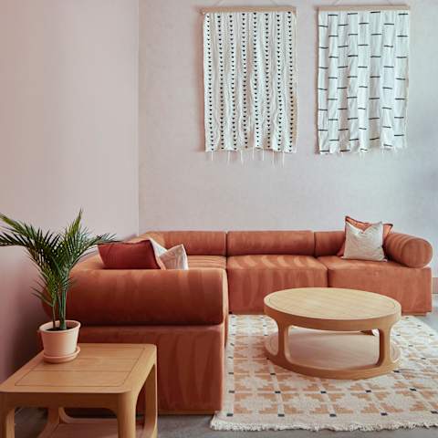 Living Room with Couch at Iron Rose, Pennsylvania