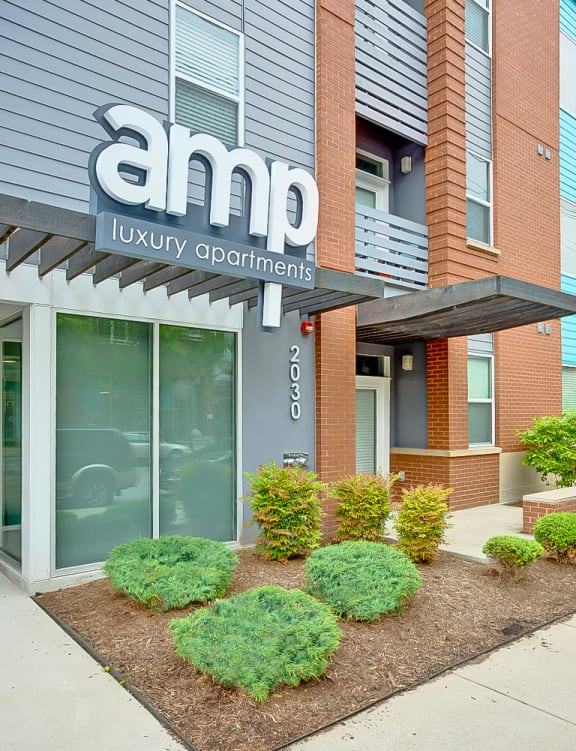 Apartment Entrance at AMP Apartments,  PRG Real Estate, Kentucky