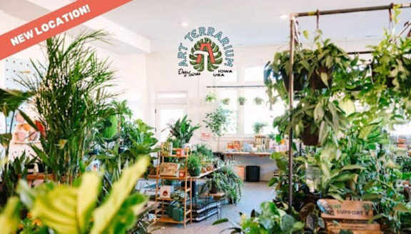A new location for the Art & Garden Center is announced.