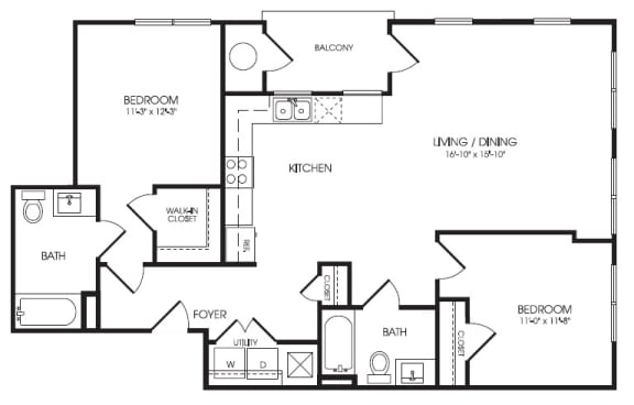 Amsterdam floor plan at The Manhattan Tower and Lofts, Colorado, 80202