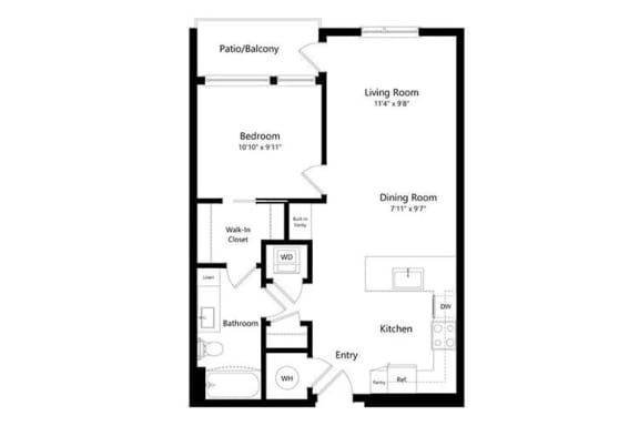 floor plan photo of the junction at white stone station in menomonee falls, wiat Arrowwood Apartments, North Bethesda, MD