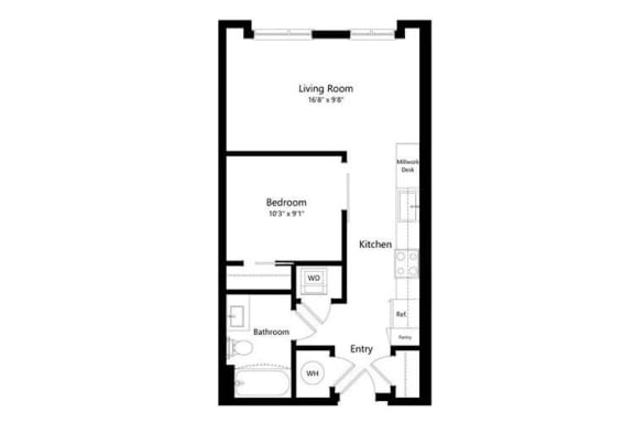 floor plan photo of that Arrowwood Apartments, North Bethesda, MD, 20852