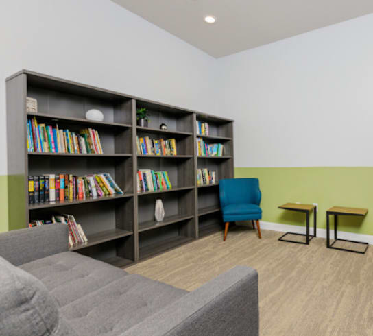 Library lounge at The Lory of Tallahassee, Tallahassee