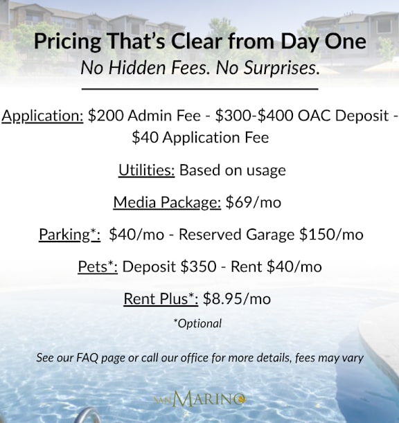 San Marino Transparent Pricing
