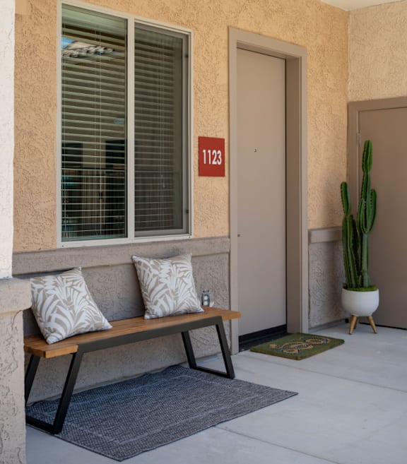 Villa Cielo Cortaro Apartments in Tucson, Arizona Exterior and Apartment Entrance