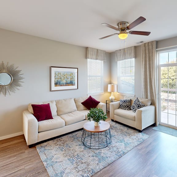Modern Living Room at Black Feather Apartment Homes, Colorado
