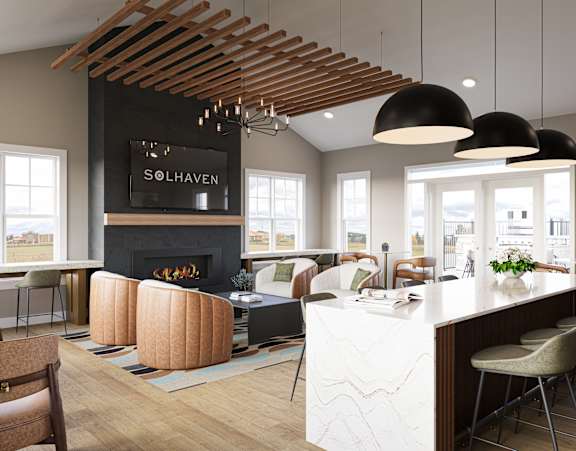 Clubhouse Kitchen at Solhaven Grand Chute, Wisconsin