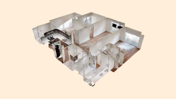 arial view of the house