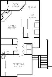 Park Creek Village | Calypso 1x1 725 sq ft