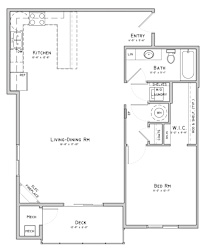 Unit B3-Bent Building-1 bedroom apartment at 360 at Jordan West best new apartments West Des Moines IA 50266