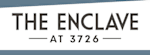 the enclave at 3136 logo with blue and white background