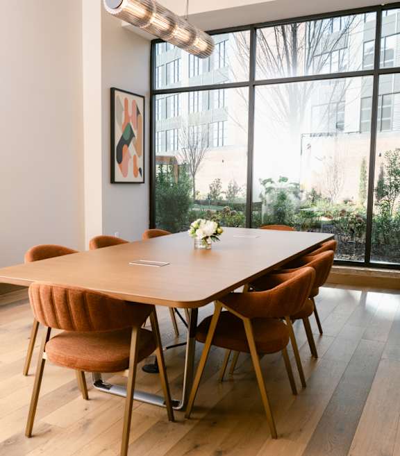 Conference room with table at Anthem House, Huntsville, Alabama