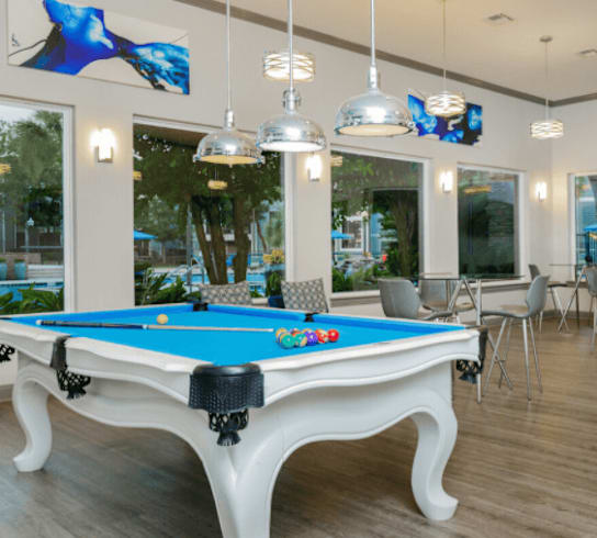 Pool table at The Lory of Tallahassee, Florida