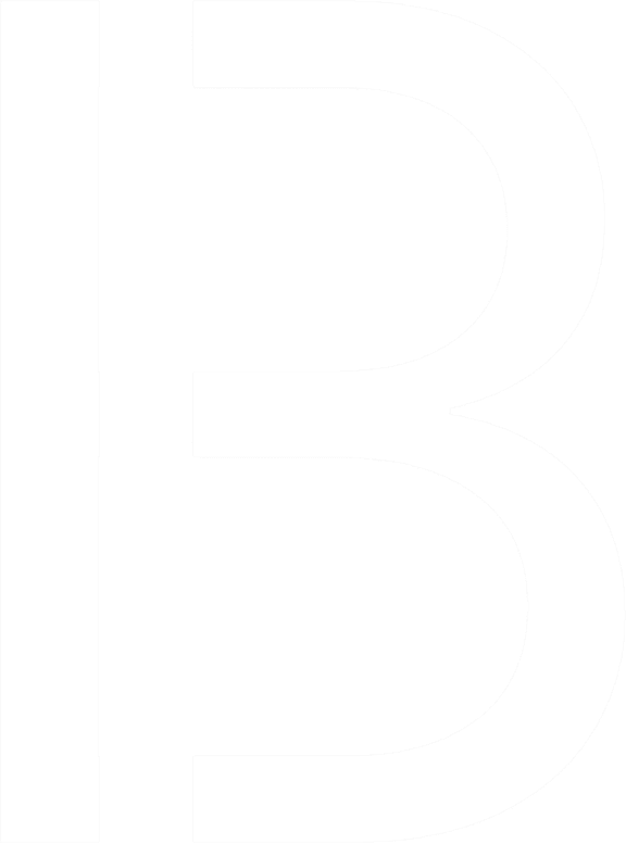 A black and white image of the letter B at Beton Apartments, Wembley, HA9 0SL