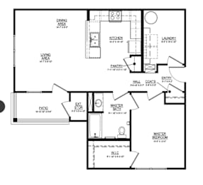  Floor Plan 1 Bedroom