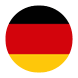 a red and yellow flag with a white background