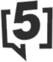 A black and white image of a number 51.
