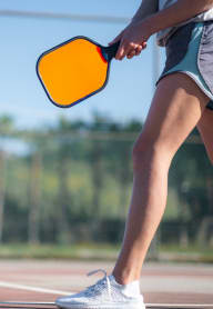 Woman Wearing Sneakers Playing Pickleball at Ironside Apartments, Spokane , WA 99202