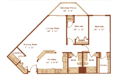 Lakewood Place floor plan, White Bear Lake, Minnesota